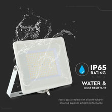 LED Прожектор 100W 4000К 120LM/W SAMSUNG ЧИП Бяло Тяло SKU 21768 V-TAC