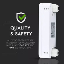 SKU 5571 Микровълнов Датчик За Движение Бял с марка V-TAC