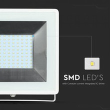 LED Прожектор 100W 4000К IP65 E-Series Бяло Тяло SKU 5968 V-TAC