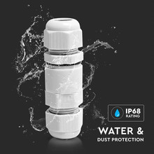 SKU 5986 Влагозащитен конектор Бял 5-9мм IP68 с марка V-TAC