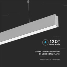 SKU 21375 LED Линейно Осветление SAMSUNG ЧИП - 40W Висящо Сребърно Тяло 4000К 1200x35x67mm с марка V-TAC