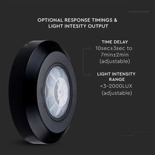 SKU 6607 Инфраред Датчик За Движение Таван Черен 360° Мини с марка V-TAC