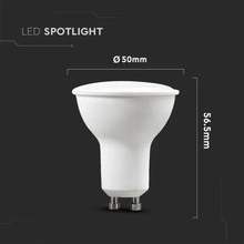 LED Крушка GU10 4.5W 6500K 110° 6бр/сет SKU 212741 V-TAC
