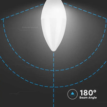 SKU 217264 LED Bulb - 4.5W E14 Candle 4000K  3 PCS/Blister V-TAC