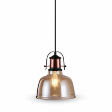 Glass Pendant Light Amber 