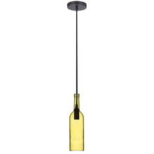 Bottle Pendant Light Yellow 