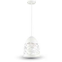Pendant Light Matt White With White Canopy