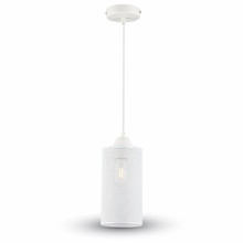 Pendant Light Matt White With White Canopy