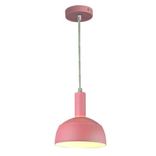 Plastic Pendant Lamp Holder E14 With Slide Aluminum Shade Pink