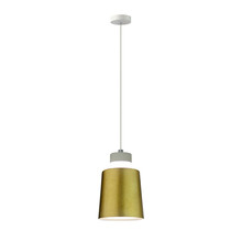 7W Led Pendant Light (Acrylic) - Gold Lamp Shade  120*190mm 4000K