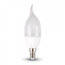 LED Bulb - 4W E14 Candle Flame 6400K                                                       