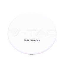 Wireless Charger 5A Fast Charging Round White 