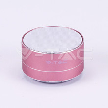 Metal Bluetooth Speaker With Mic & TF Card Slot 400mah Battery Rose Gold