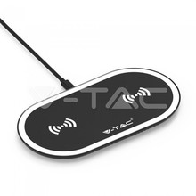 10W Wireless Charging Pad Black + White