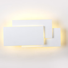 12W LED Wall Light White Body 4000K IP20