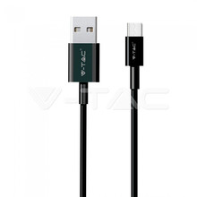 SKU 8483 1 M Type C USB Кабел Черен - Pearl Серия с марка V-TAC