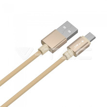 1 M Micro USB Cable Gold - Platinum Series