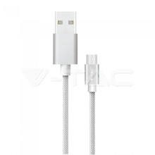 1 M Type C USB Cable Silver - Platinum Series