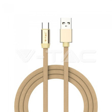 1 M Type C USB Cable Gold - Ruby Series