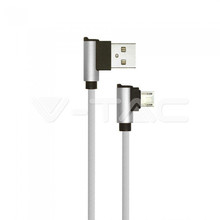 SKU 8636 1 M Micro USB Кабел Сив - Diamond Серия с марка V-TAC