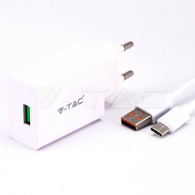 SKU 8643 Сет За Бързо Зареждане Type C USB Бял с марка V-TAC
