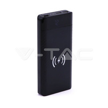 SKU 8859 Външна Батерия 20K Mah Безжично Зареждане Черна с марка V-TAC