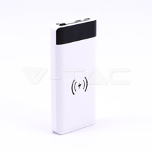 SKU 8860 Външна Батерия 20K Mah Безжично Зареждане Бяла с марка V-TAC