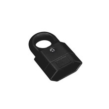 TWO POLE SOCKET WITH HOOK 10A BLACK