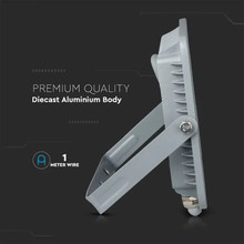 LED Прожектор 100W 4000К 120LM/W SAMSUNG ЧИП Сиво Тяло SKU 21770 V-TAC