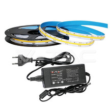 SKU 2675 LED Strip Set 280 COB IP20-6400K 10W DC24V 800LM/M / 2652 + 3264 / V-TAC
