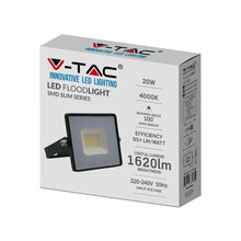 LED Прожектор 20W 4000K Е-Series Черно Тяло SKU 215947 V-TAC