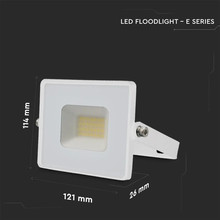 LED Прожектор 20W 4000K Е-Series Бяло Тяло SKU 215950 V-TAC