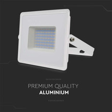 LED Прожектор 50W 4000K Е-Series Бяло Тяло SKU 215962 V-TAC