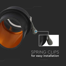 GU10 Корпус Кръг Черен SKU 6683 V-TAC