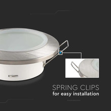 GU10 Корпус Кръг Сатен Никел SKU 6700 V-TAC