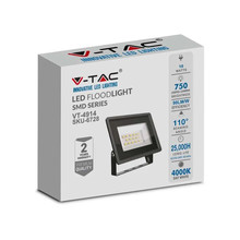LED Прожектор 10W 4000K Черно Тяло SKU 6728 V-TAC
