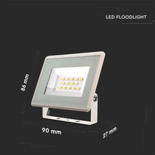 LED Прожектор 10W 3000K Бяло Тяло SKU 6730 V-TAC
