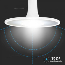 LED Крушка Е27 11W SAMSUNG ЧИП Акрилна UFO Пластик 3000К SKU 2781 V-TAC