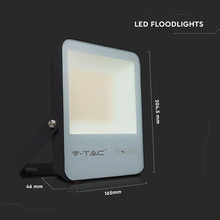 LED Прожектор 30W 6400К 157LM/W SAMSUNG ЧИП Черно Тяло SKU 20450 V-TAC