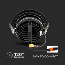 LED Луна 10W 3000К  SAMSUNG ЧИП  Рефлоктор COB Черна  SKU 2120051 V-TAC