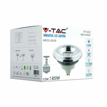 LED Крушка GU10 12W 6000K AR111 12W SKU 214225 V-TAC