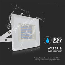 LED Прожектор 100W 6500K Е-Series Бяло Тяло SKU 215969 V-TAC