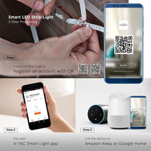 Wifi Контролер + Дистанционно CCT 3в1+RGB 28 Бутона SKU 2900 V-TAC