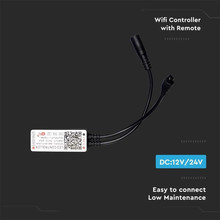 Wifi Контролер + Дистанционно CCT 3в1+RGB 24 Бутона SKU 2902 V-TAC