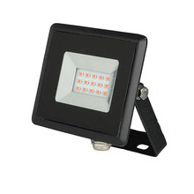 LED Прожектор 10W Червена светлина IP65 E-Series Черно Тяло SKU 5989 V-TAC