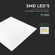 LED Панел САМСУНГ ЧИП 29W 595 x 595 mm 4000K Вкл. Драйвер 6бр./СЕТ 120LM/W SKU 20419 V-TAC