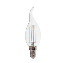 LED Bulb - 4W Filament E14 Clear Cover Candle Flame 4000K