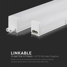 LED Линейно тяло 16W 3000K T5 120см SAMSUNG ЧИП SKU 21695 V-TAC