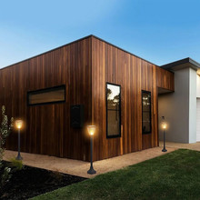 2W LED Соларна Лампа Със Стълб Черен Мат 3000К+6000К SKU 2894 V-TAC