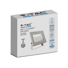LED Прожектор 30W 4000K Бяло Тяло SKU 6747 V-TAC